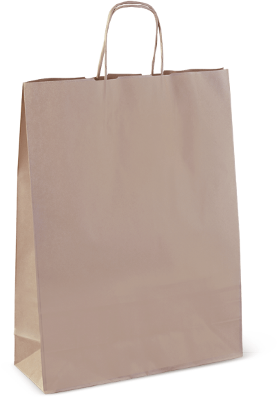 Twist Handle Brown Paper Carry Bag Extra Large (660x660), Png Download