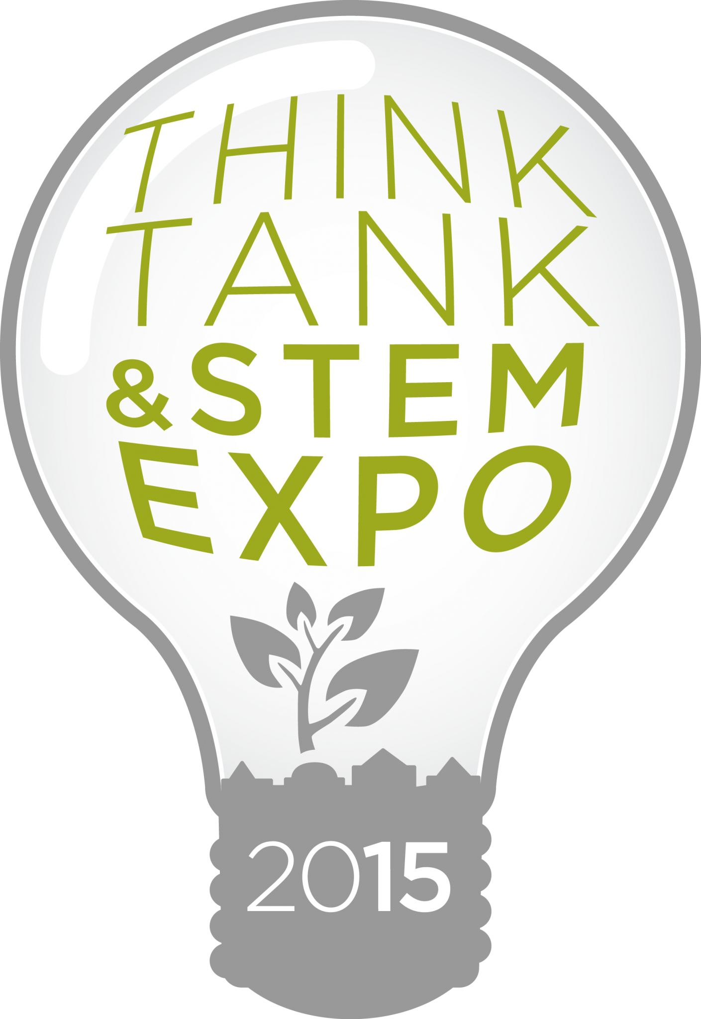 Think Tank Stem Expo 2015 Lightbulb Logo Pnglight Bulb - Balloon (1409x2048), Png Download