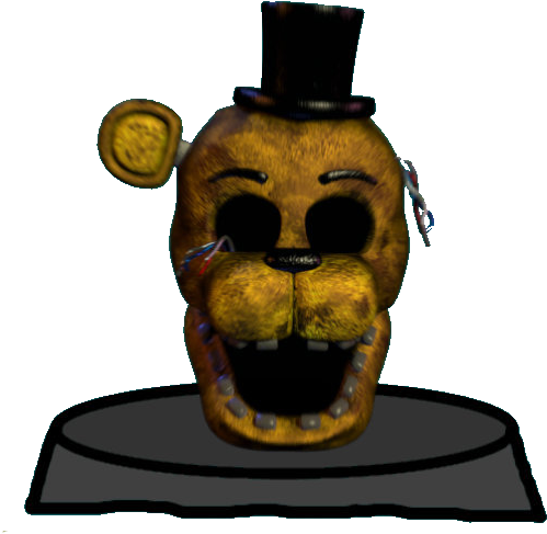 Unwithered Golden Freddy Head (593x540), Png Download