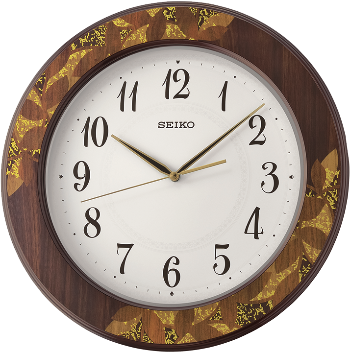 Seiko Wall Clock (47.5 Cm X 47.5 Cm X 5 Cm, Brown) (792x1032), Png Download