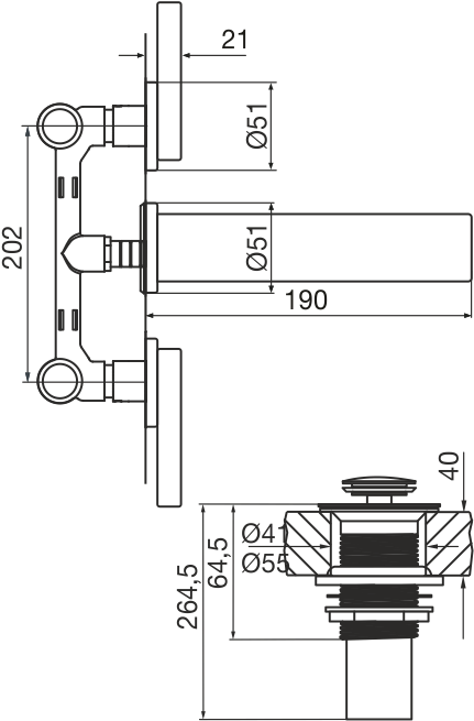 Lavatorio De Pared - Sink (1050x680), Png Download