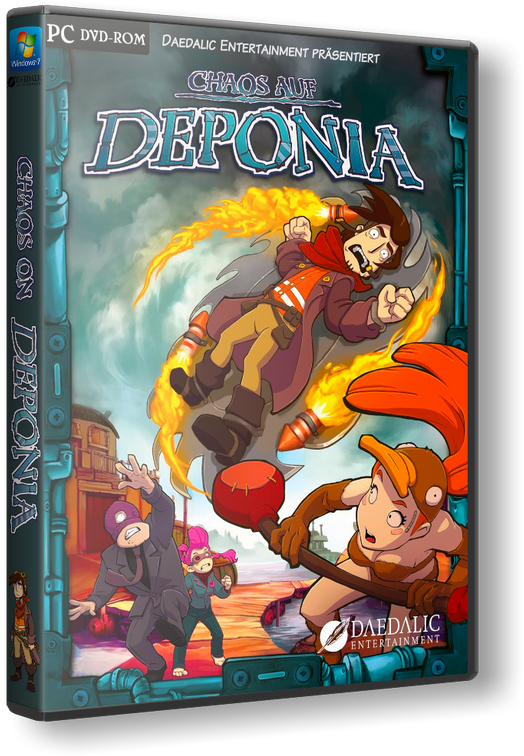Dilogy [repack] [2012 - Chaos On Deponia Download (550x768), Png Download