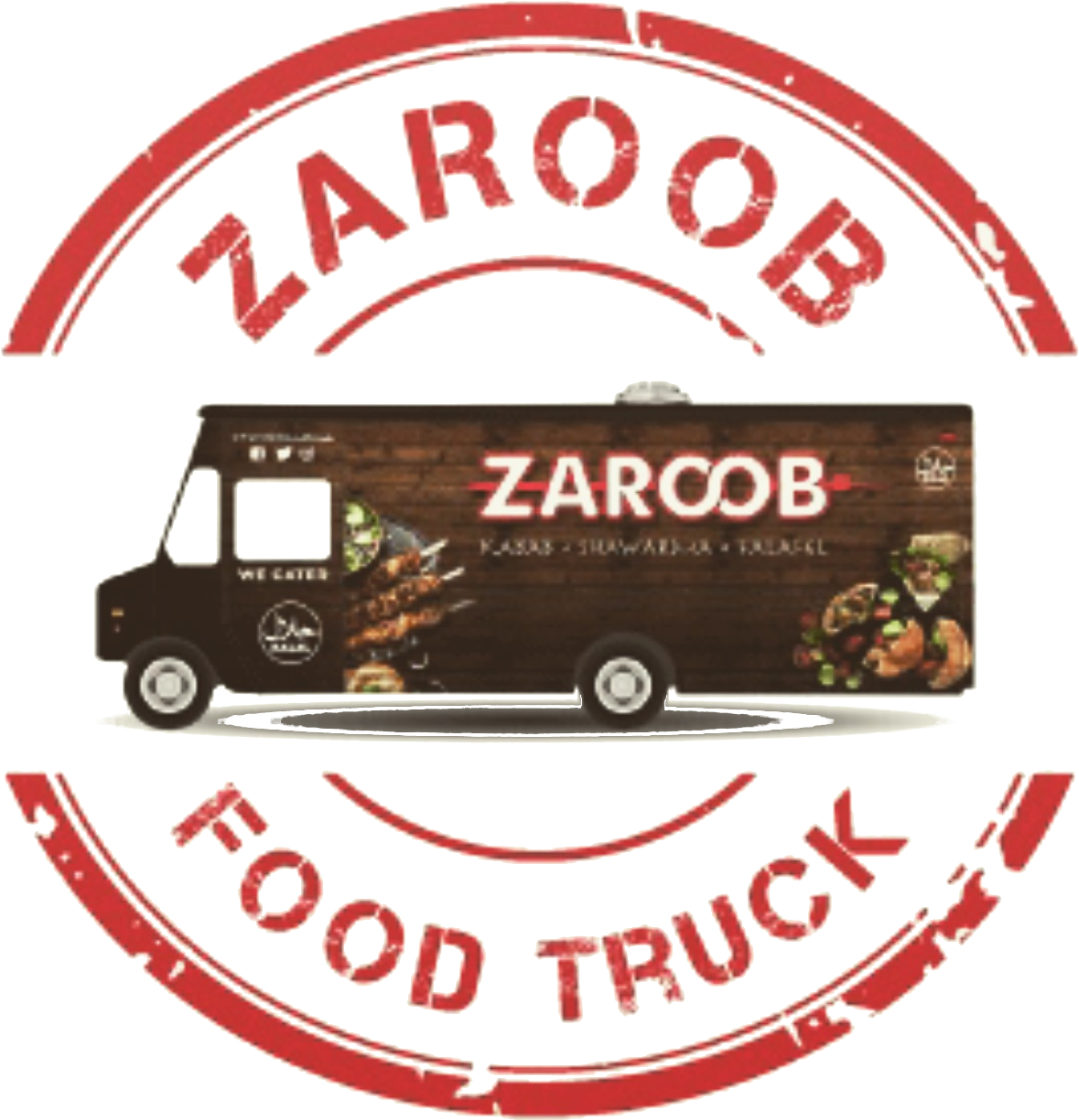 Zaroob Food Truck A Moving Taste - Typography (1242x1242), Png Download