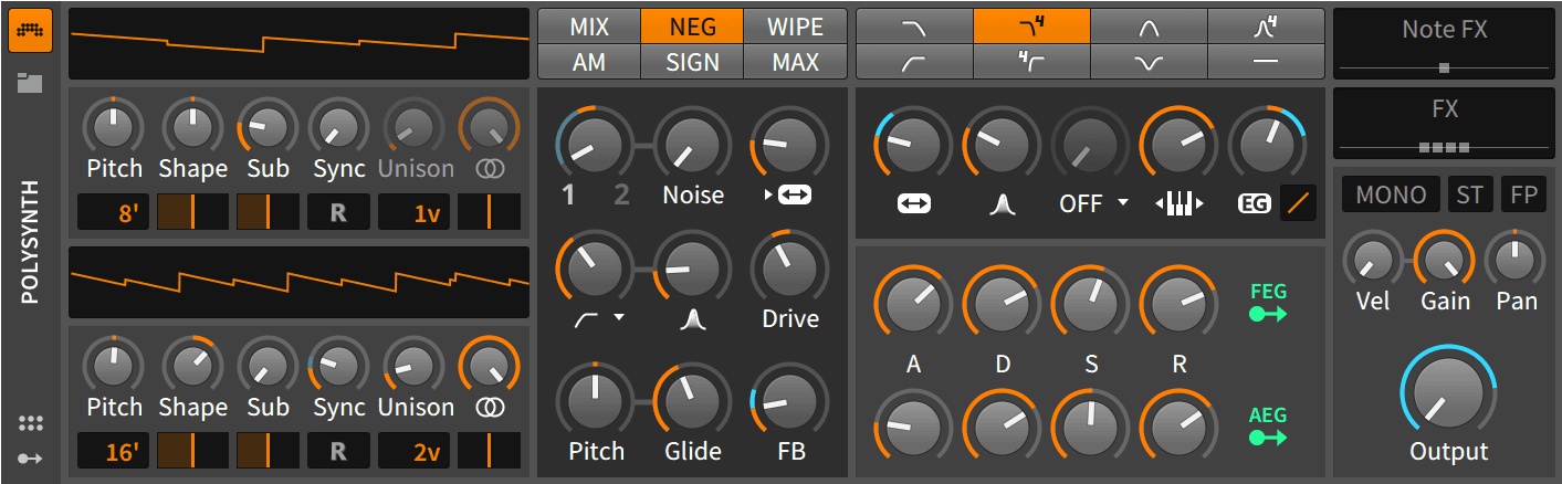 Polysynth Bitwig (1640x448), Png Download