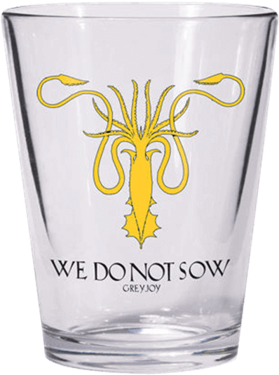 Game Of Thrones Greyjoy Sigil Shot Glass - Dark Horse Deluxe Game Of Thrones Shot Glass: Greyjoy (555x555), Png Download