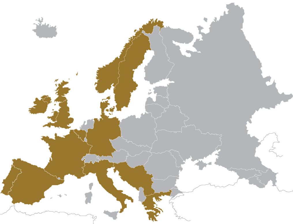 A Consortium Of 23 Institutions, With Ccmar As Coordinator - Europe Map Vector (1016x778), Png Download