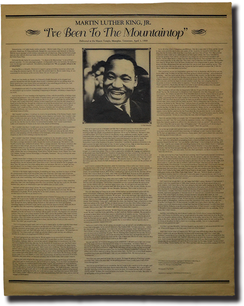 Martin Luther King, Jr - Martin Luther King, Jr., I've Been To The Mountain (519x639), Png Download