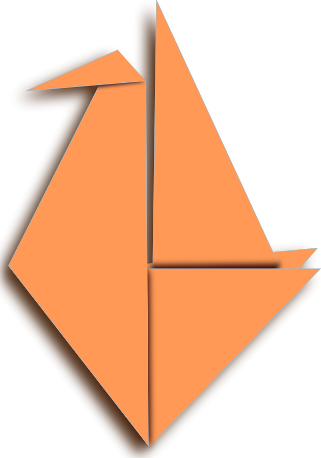 How To Set Use Origami Bird Svg Vector (630x900), Png Download