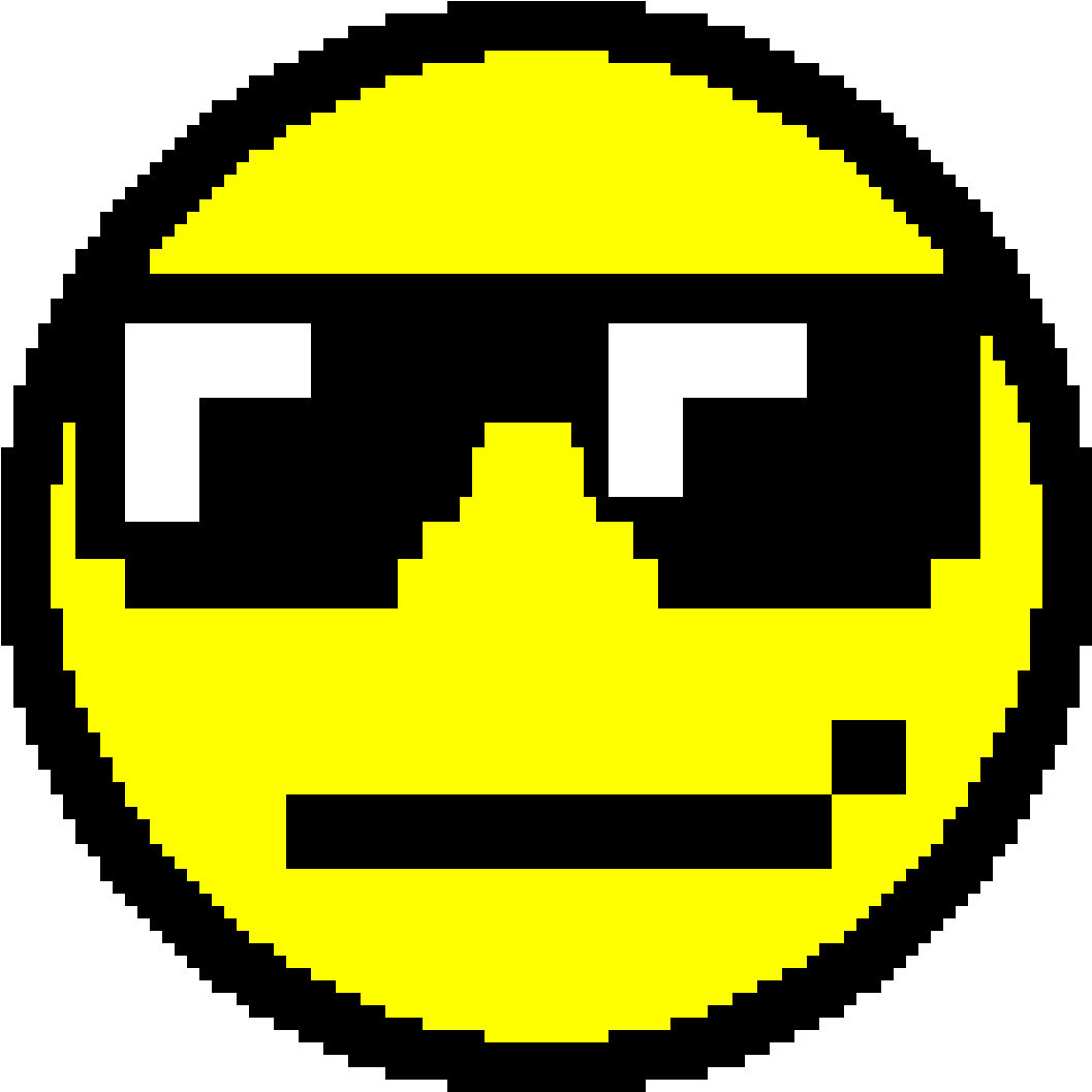 Cool Face - Circle (1200x1200), Png Download