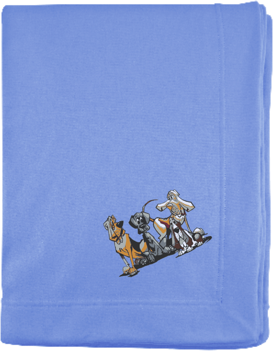 Tim's Dog House Gildan Sweatshirt Blanket - Cartoon (1155x1155), Png Download