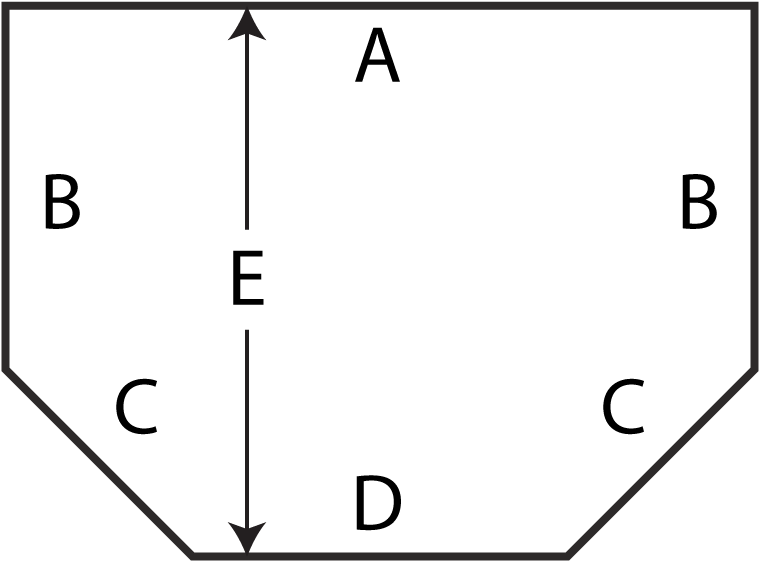 Hearth Extensions & Rectangular Shaped Dimensions - Rectangle (800x604), Png Download