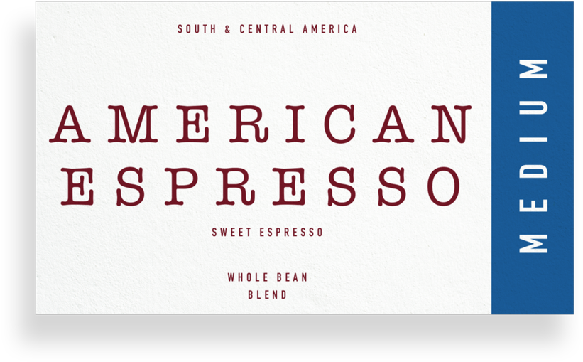 American Espresso - Kaisercraft Clear Stamp 6 Inchx4 Inch-typewriter Font (1000x1000), Png Download