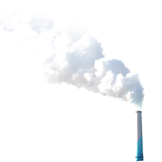 Factory Smoke Png Clip Free Stock - Factory Chimney Smoke Png (567x567), Png Download
