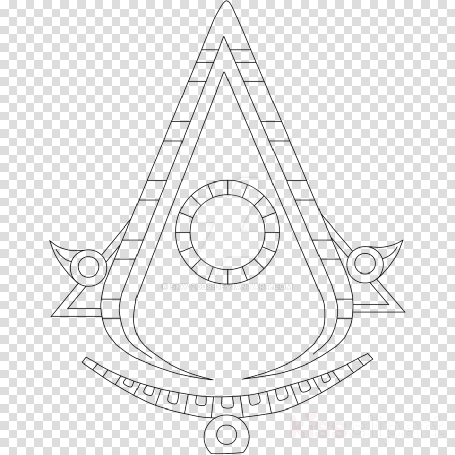 Assassin Creed Aztec Symbol Clipart Logo Assassin's - Clip Art (900x900), Png Download