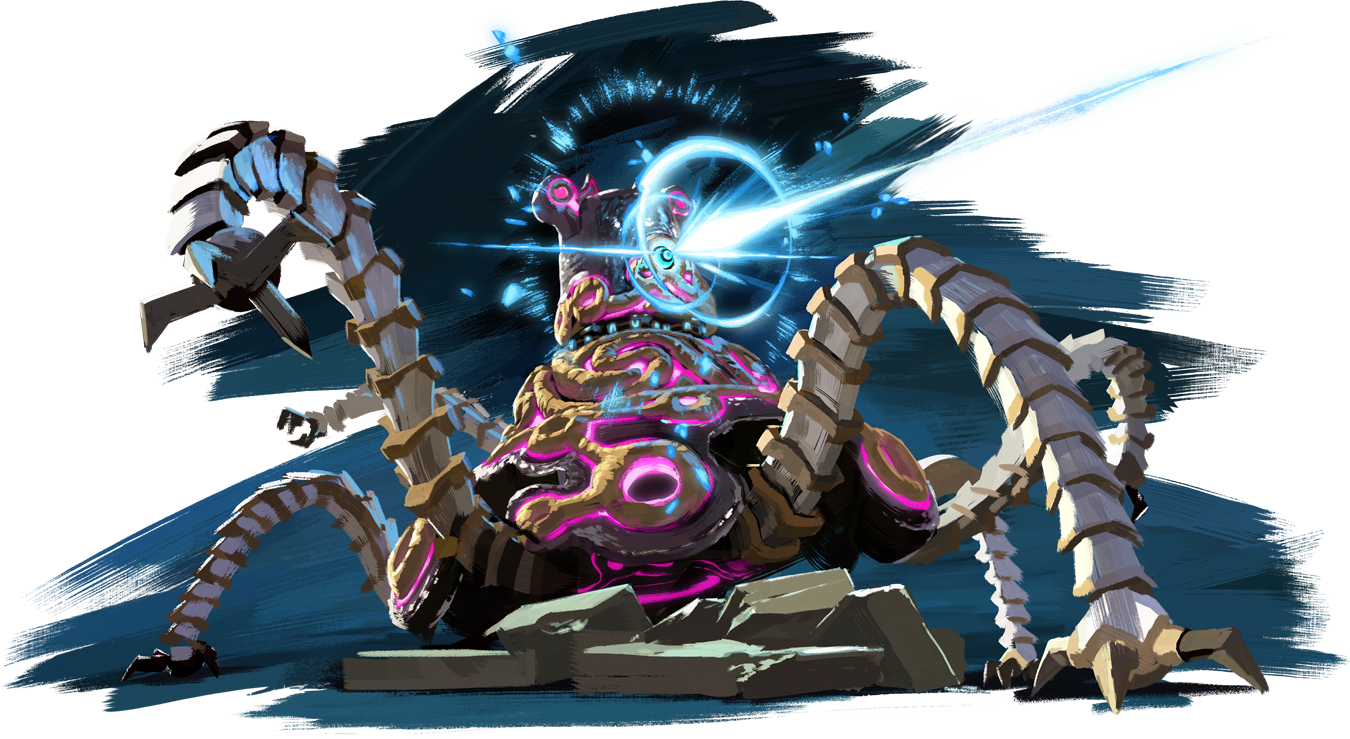 Breath Of The Wild Guardian - Nintendo - Amiibo Figure (the Legend Of Zelda: Breath (1350x739), Png Download