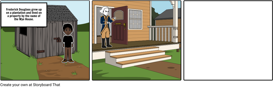 Frederick Douglass - Cartoon (1164x385), Png Download