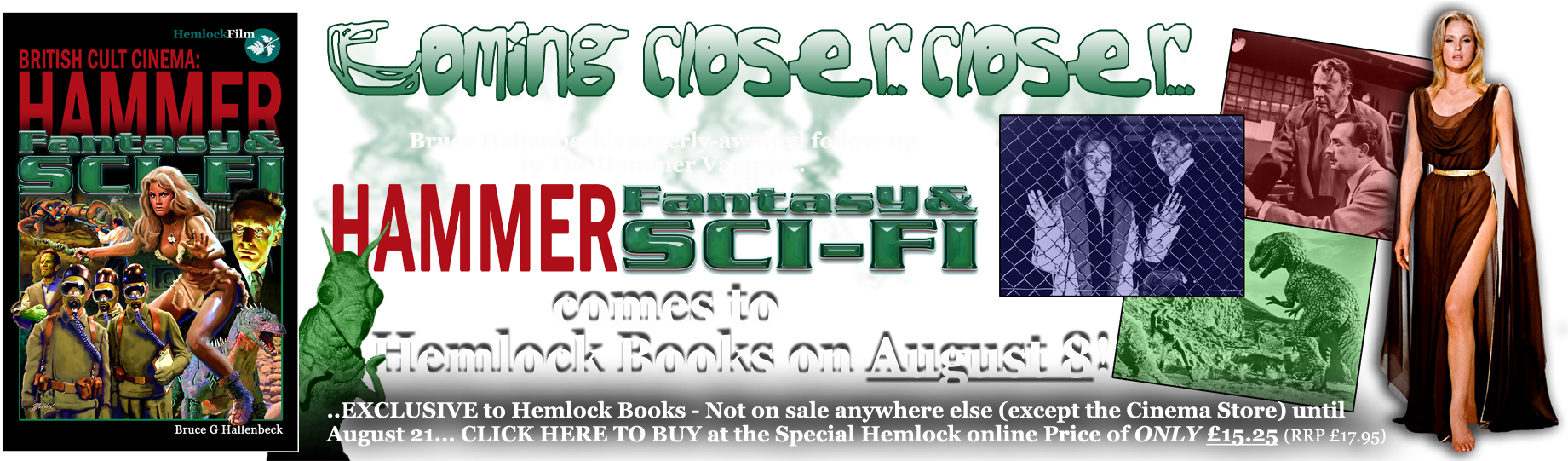 Bannertemplate Sci F - Hammer Fantasy & Sci-fi By Bruce G. Hallenbeck (1858x540), Png Download