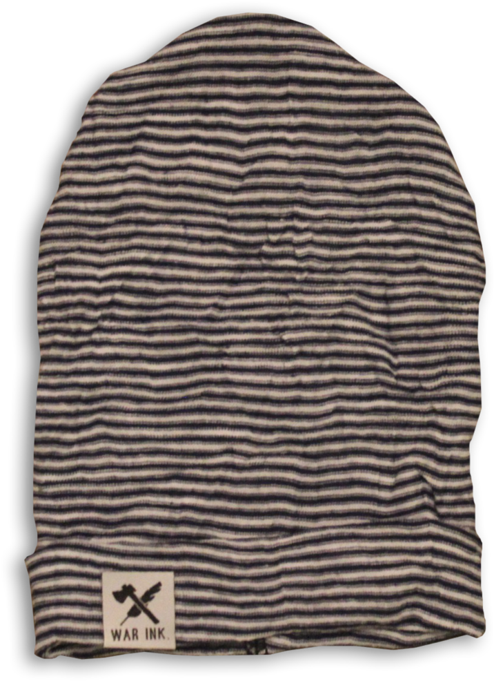 Blue Striped Benie (1000x1258), Png Download