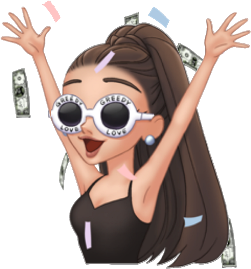 Celebrate Clout Cloutgoggles Arimoji Emoji Custom Myari - Arimoji Ariana Grande Gif (1024x1024), Png Download