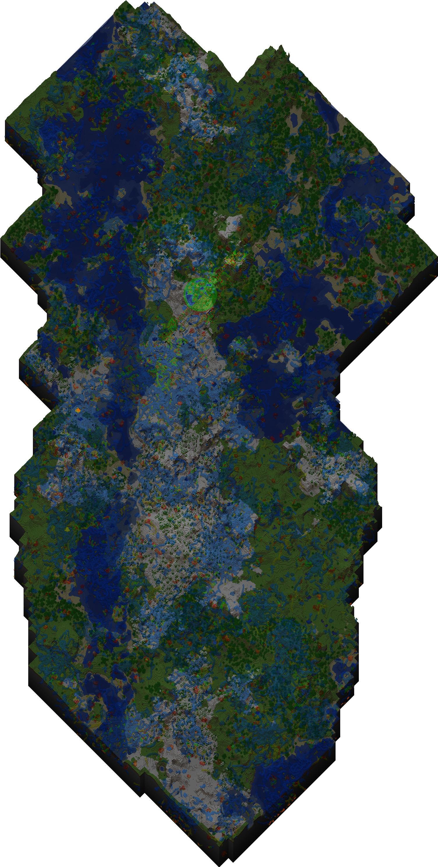 Index Of Stuffminecraft Custom Map Obliqueangle Daynight - Map (1504x3184), Png Download