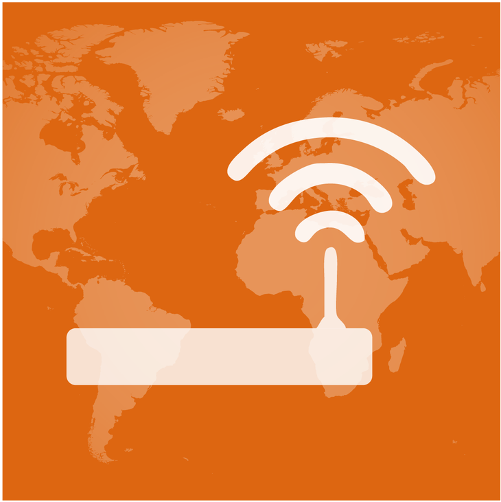 Wifi - Indigo World Map Passport Holder (indigo) (933x800), Png Download