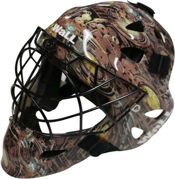 Wall W3f - Steam Punkt - Floorball Mask - Camouflage (586x600), Png Download