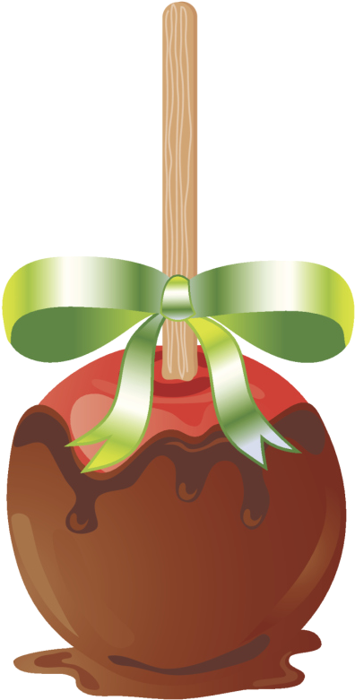 Atkins Dipped Apples - Caramel Apple Clip Art (484x848), Png Download