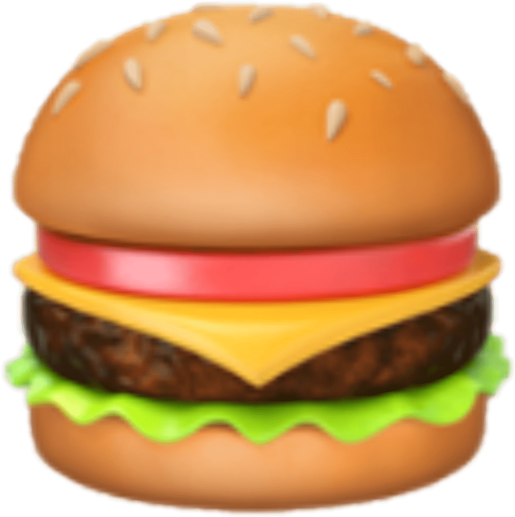 Burger Emoji Emojis Emojisticker Emojisstickers - Google Burger Emoji (1024x1024), Png Download