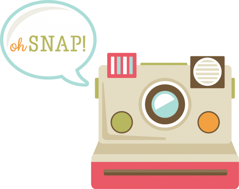 Camera Clipart Polaroid Camera - Cute Polaroid Camera Clip Art (800x632), Png Download