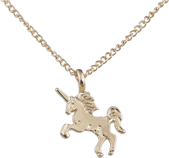 Classic Unicorn Pendant Necklace - Cloaccd Fashion Gold&silver Plated Unicorn Pendant (600x600), Png Download