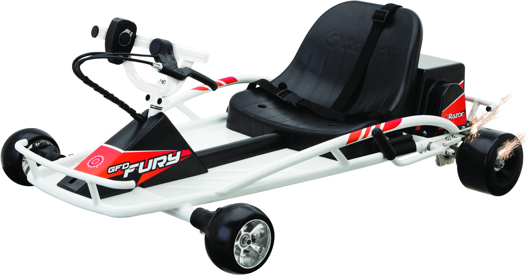 Electric Rides Ground Force Drifter Fury - Razor Ground Force Drifter Fury (2000x1052), Png Download