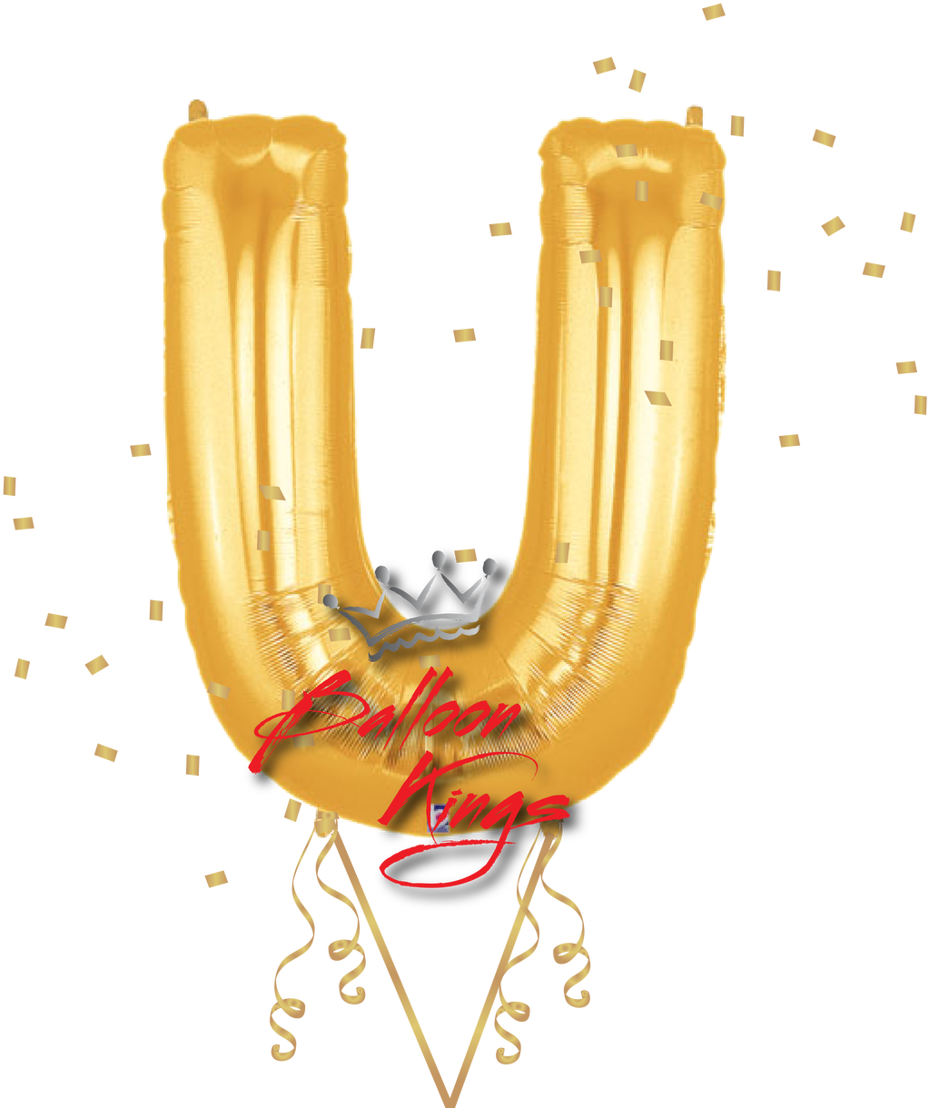 Gold Letter U (1280x1280), Png Download