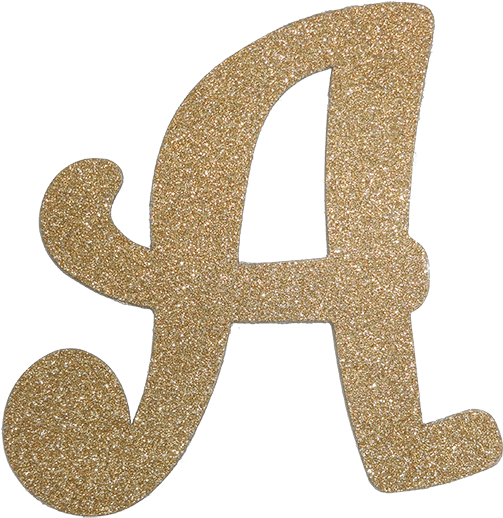 Letter A Glitter Png (600x600), Png Download