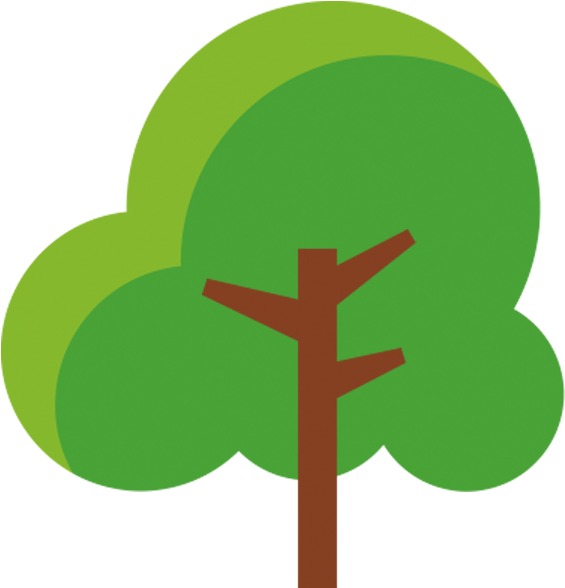 Cartoon Lush Trees - รูป ต้นไม้ การ์ตูน Jpg (565x588), Png Download