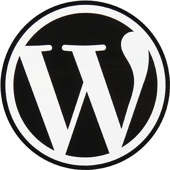Wordpress 3″round Sticker - Wordpress Logo Png (1024x1024), Png Download