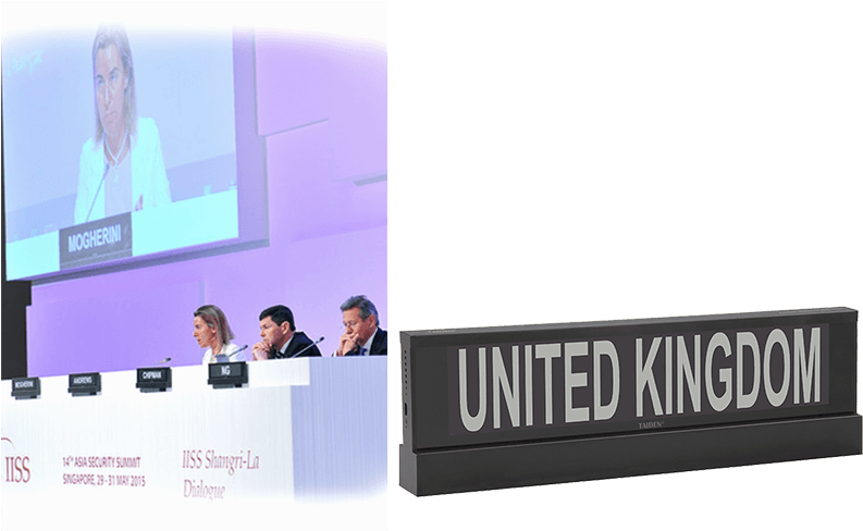 Nameplates Image - Name Plates On Stage (800x520), Png Download