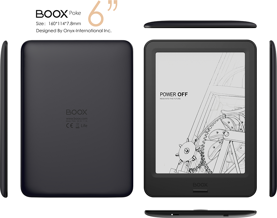 Onyx Boox Poke - E-reader (948x746), Png Download