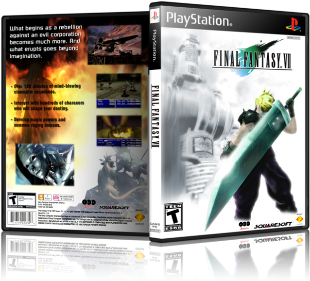 Final Fantasy 7 Box Art (700x598), Png Download