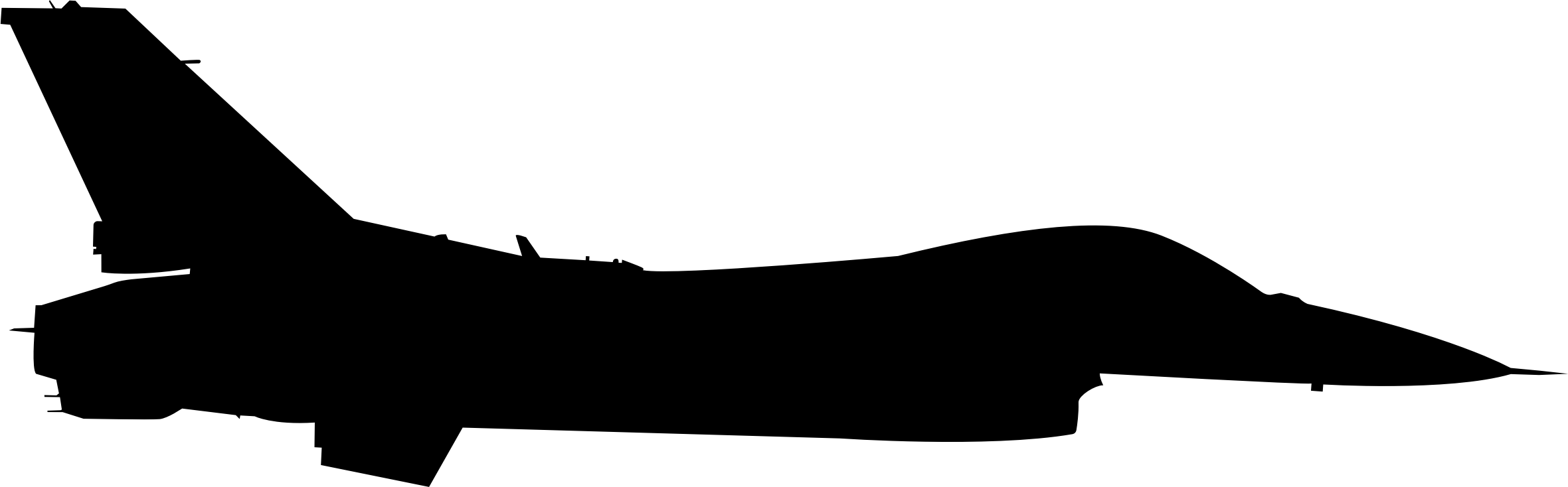 Big Image - Silhouette (2361x734), Png Download