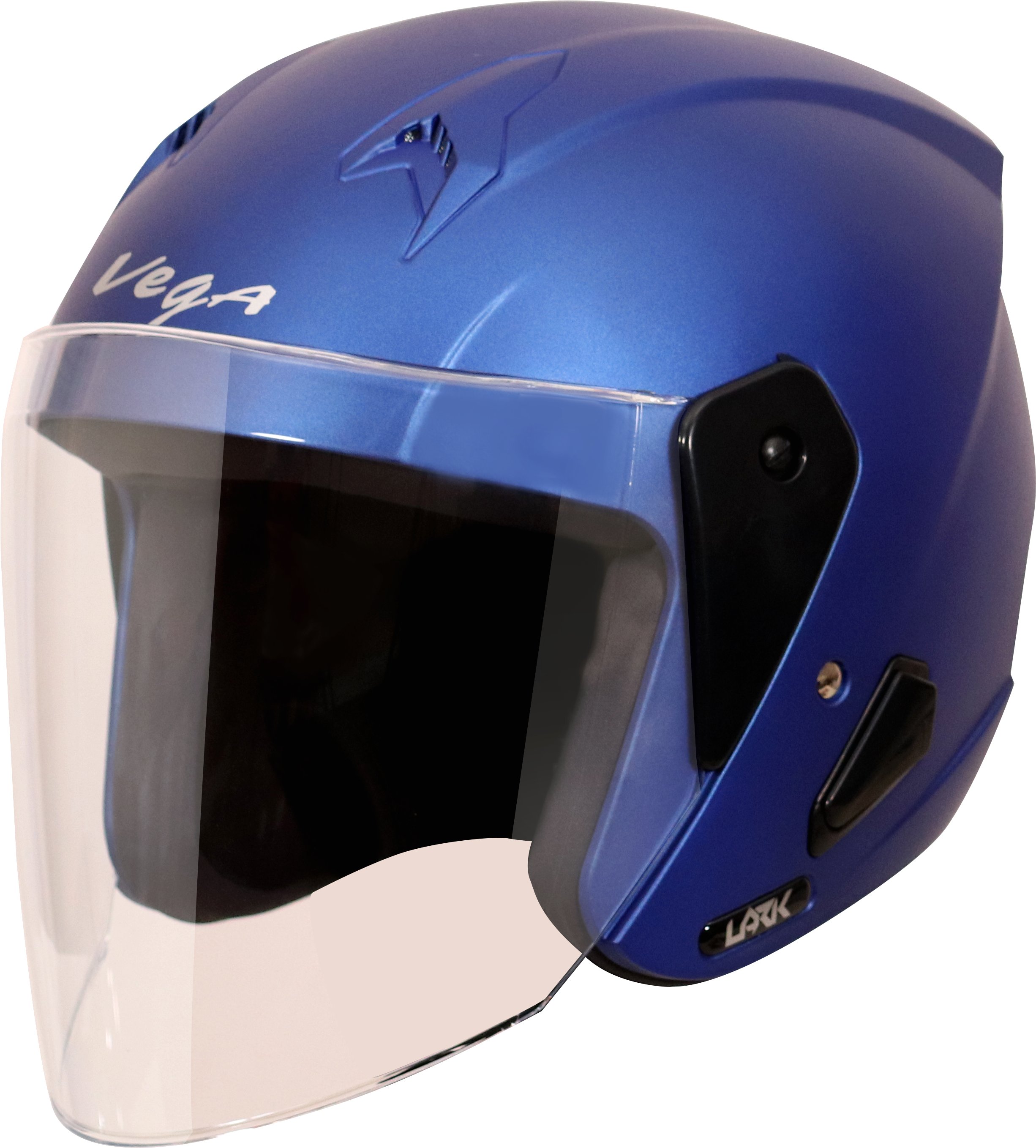 Lark Dull Blue Helmet - Blue (3251x3229), Png Download