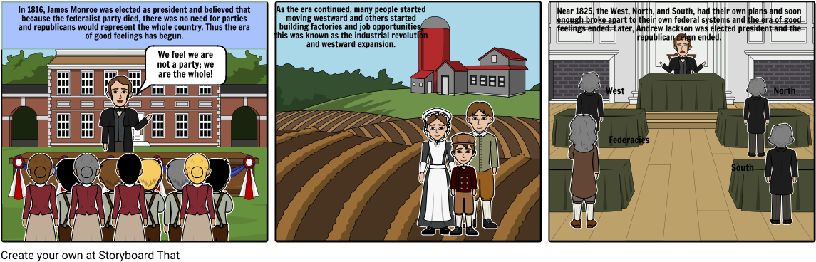 Era Of Good Feelings - Cartoon (1164x385), Png Download