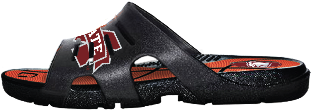Mississippi St - Slide Sandal (1497x1304), Png Download