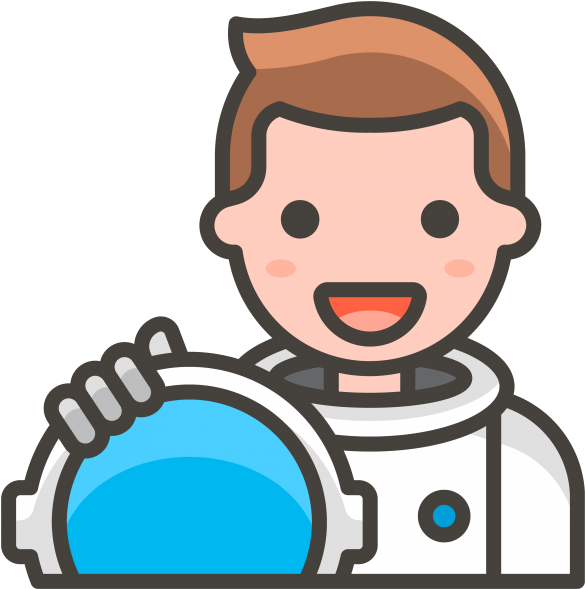 Man Astronaut Emoji - Singer Icon Png (866x650), Png Download