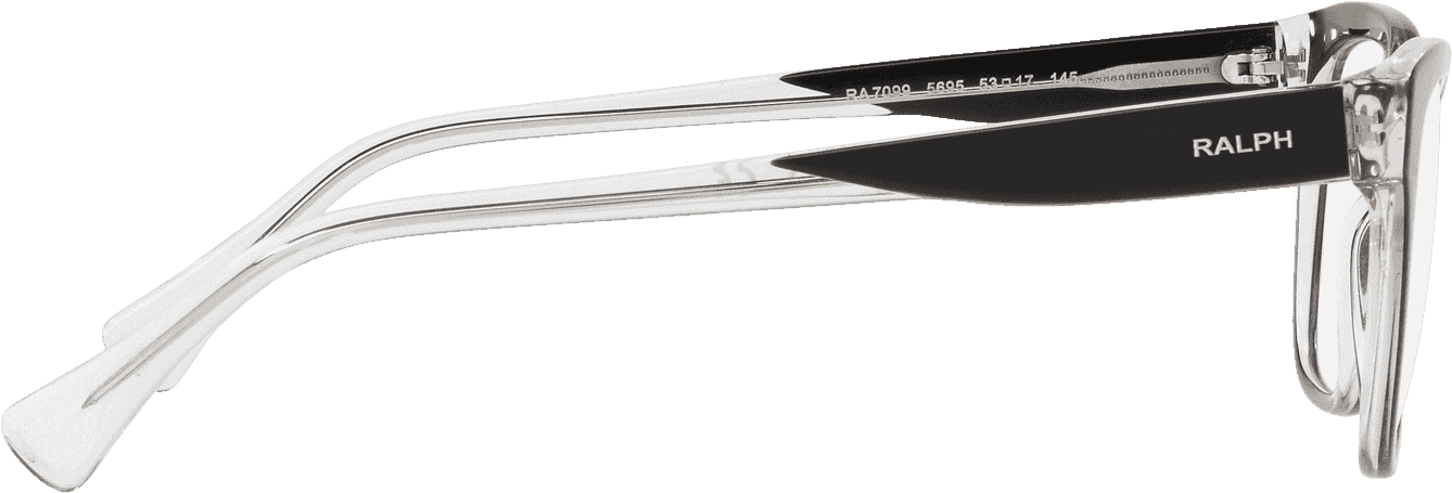 Ra7099 Glasses In Black On Crystal - Plastic (1920x2000), Png Download