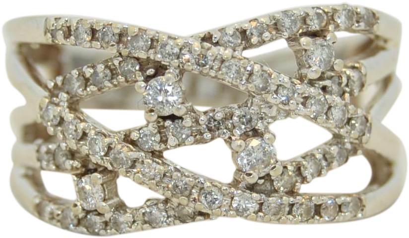 10k Diamond Wide Stacking Ring - Engagement Ring (823x823), Png Download