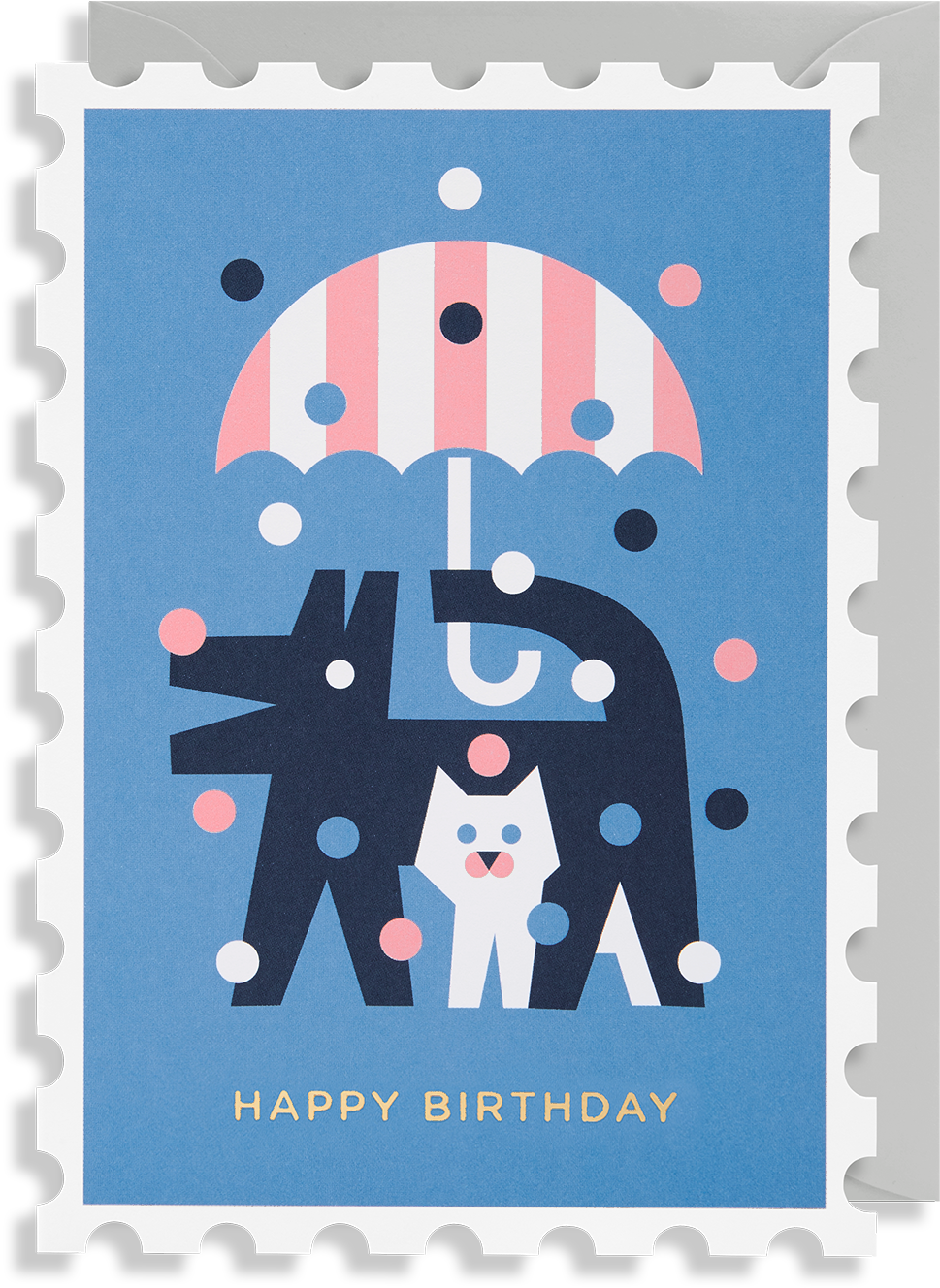 Happy Birthday With Cat Border (1400x1499), Png Download