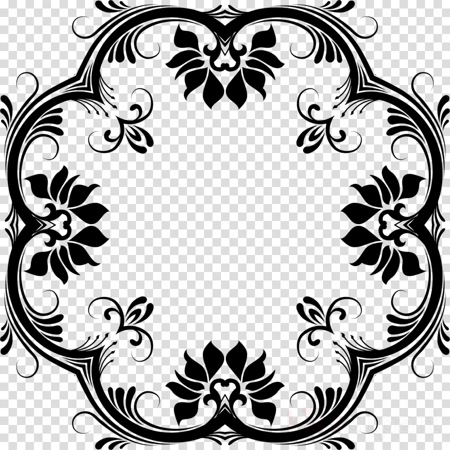 Download Vector Design Black And White Floral Png Clipart - Mayan Calendar Clipart Hd (900x900), Png Download