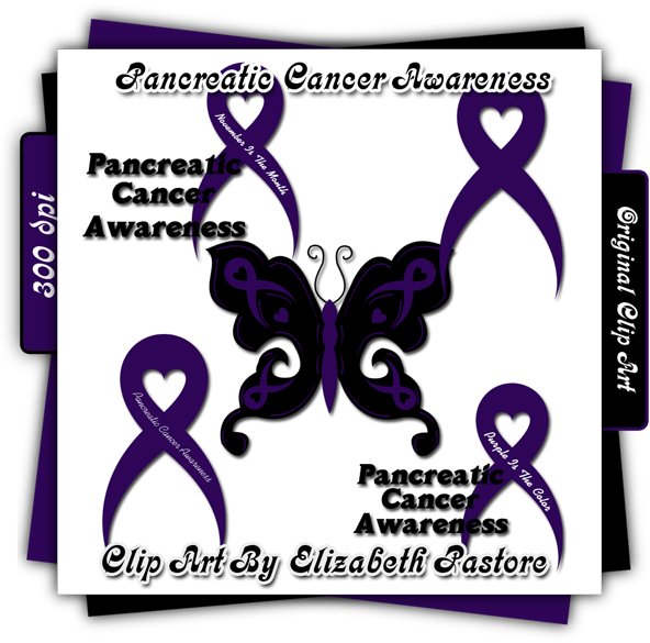 Pancreatic Cancer Awareness Clip Art Collection Contains - September Is Thyroid Cancer Awareness Month Im (600x600), Png Download