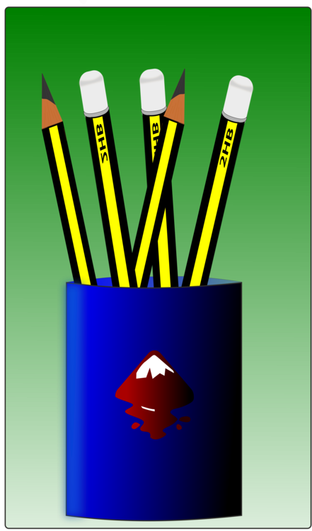 Pencil Pens Paper Clip - Pencil (441x750), Png Download