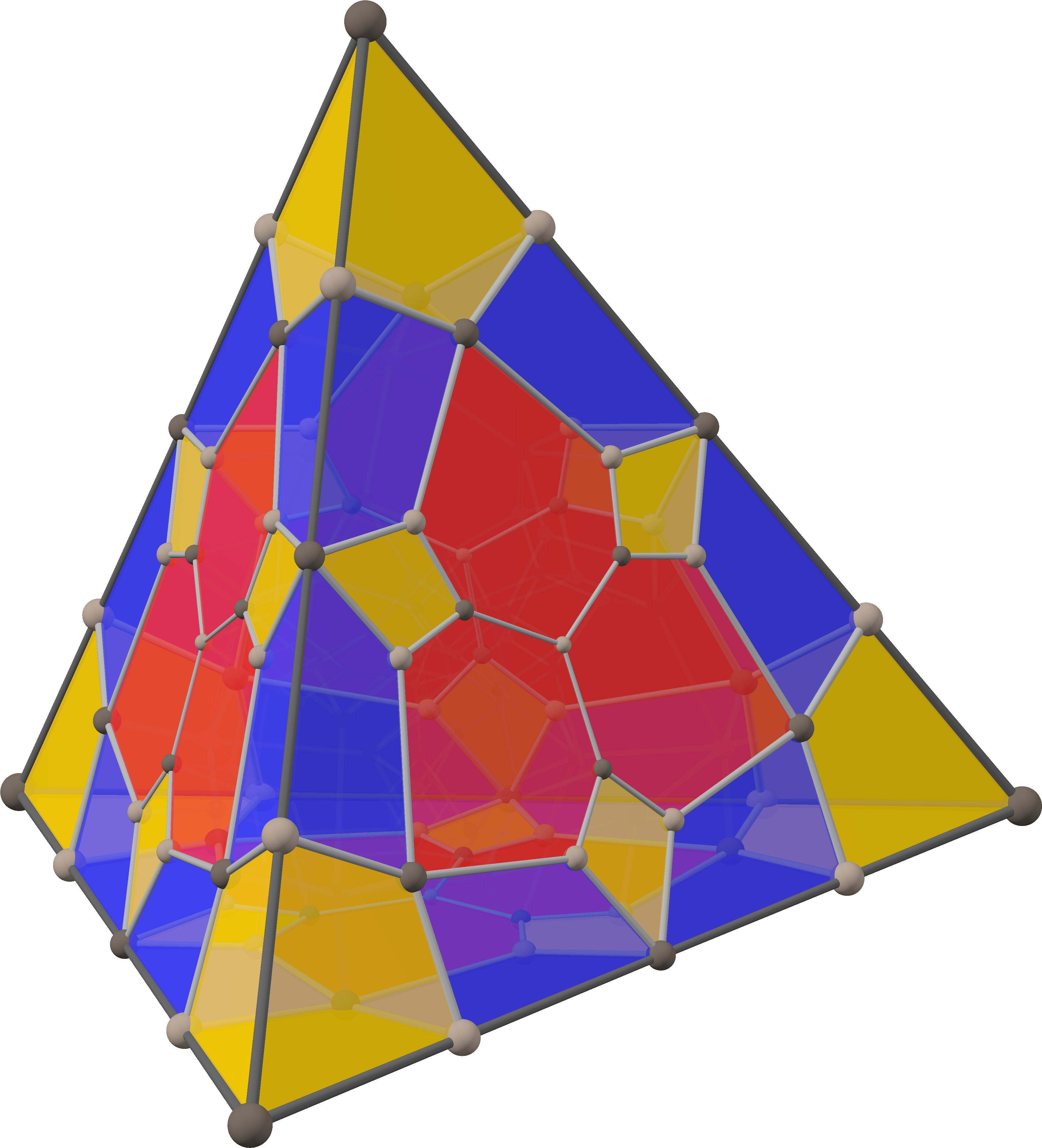 Concertina Cubes, Lower - Triangle (3624x3990), Png Download